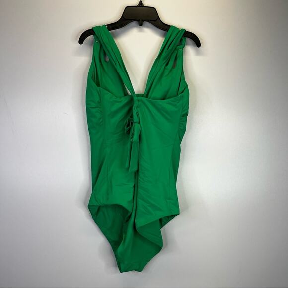 Becca Etc Strappy One Piece swimsuit green verde - 2X - Picture 6 of 13